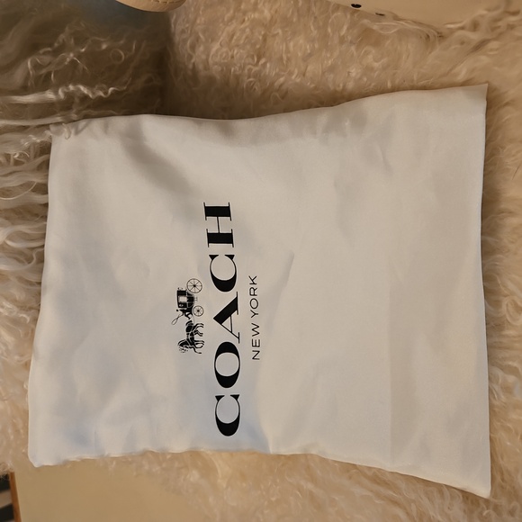 Coach EDIE Signature Embossed Handbag with Rivets - Picture 8 of 12